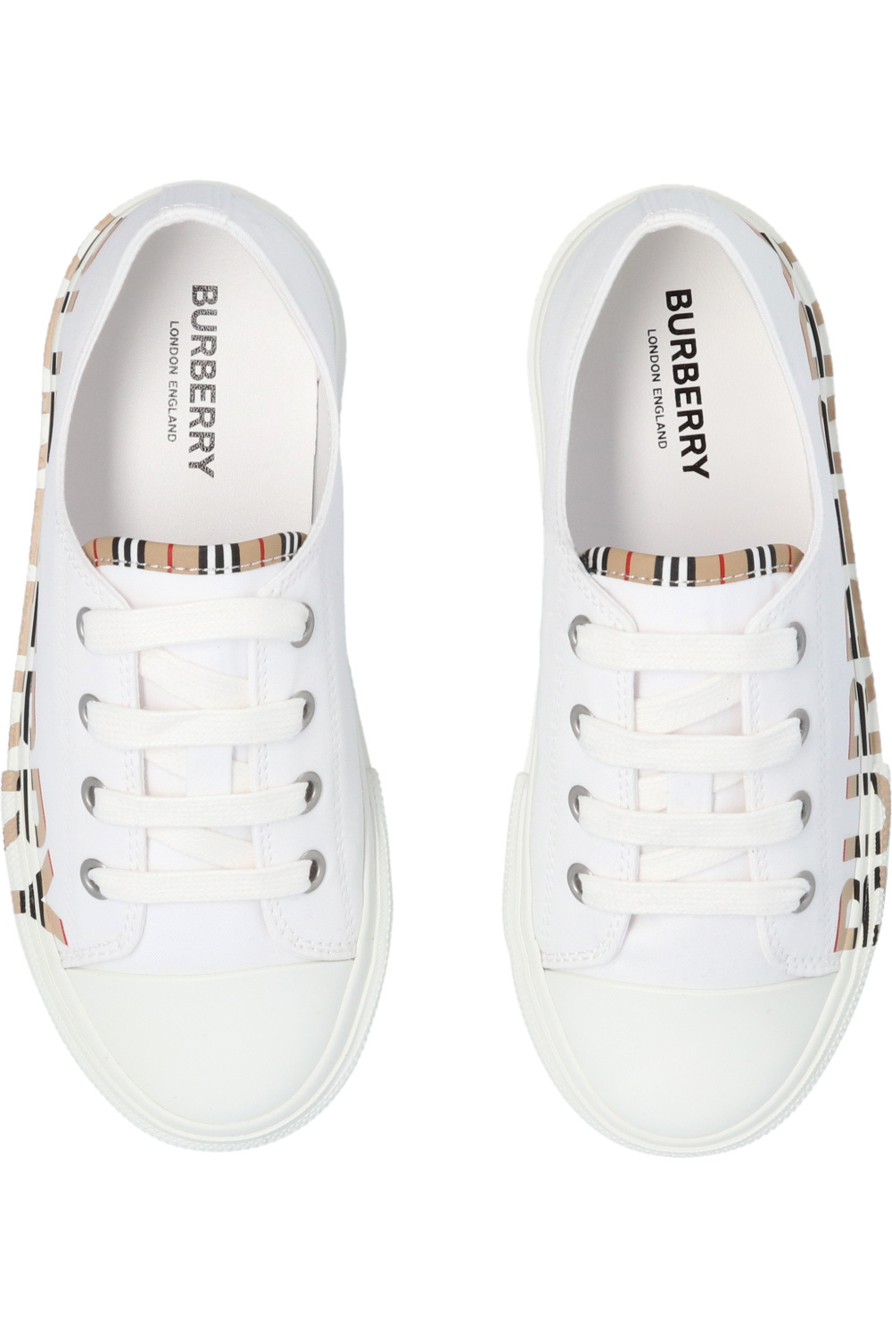 White Sneakers with logo Burberry Kids Vitkac Germany